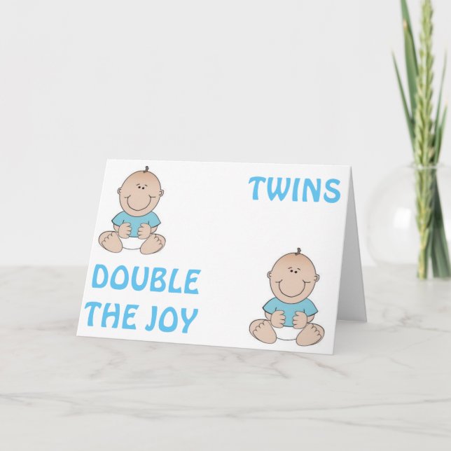 CARTE DOUBLER LA JOIE AVEC LES DEUX-FÉLICITATIONS (Devant)