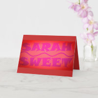 Douce Sarah couleurs rose chaud et orange brûlé