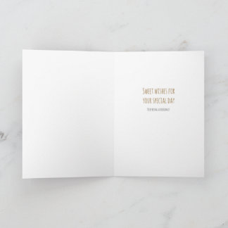 Carte Doughnut Folded Birthday Card 