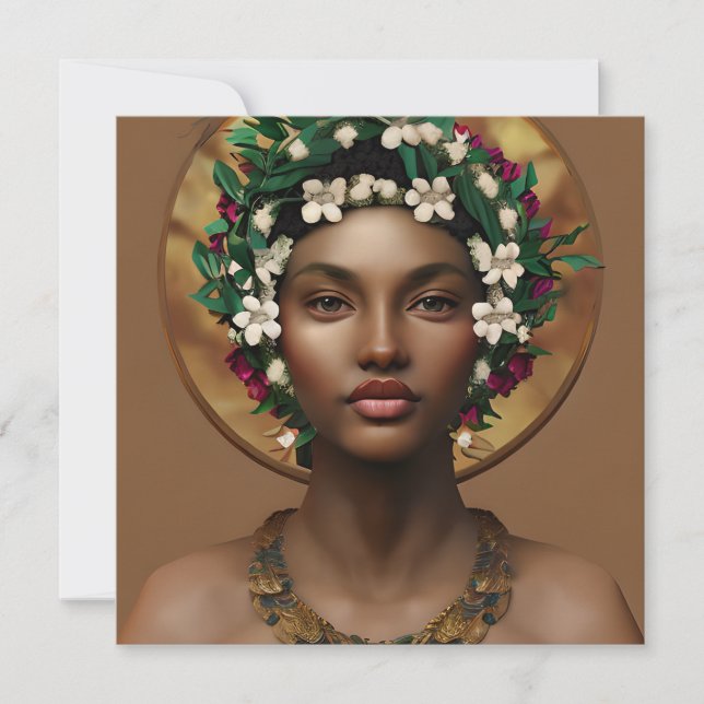 Carte Douleur au pouvoir | Reine afro-américaine (Devant)