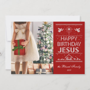 Carte Douleur moche Joyeux Anniversaire Jésus Christian 