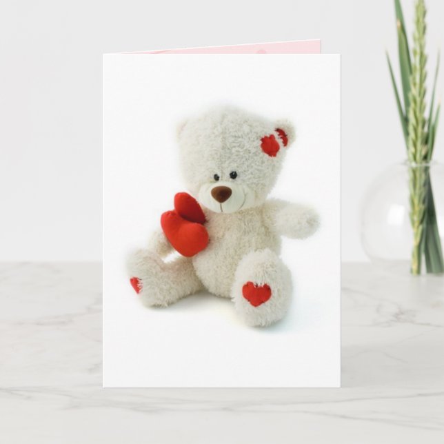 Carte d'ours en peluche de la Saint-Valentin (Devant)