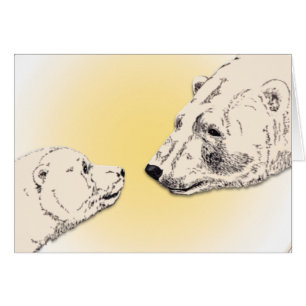 Carte d'ours polaire personnalisée Churchill Canad