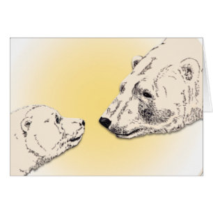 Carte d'ours polaire personnalisée Churchill Canad