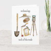 Carte d'outils d'archéologie