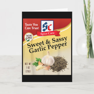 Carte Doux & Sy Ail Poivre Condiment Groupe d'épices