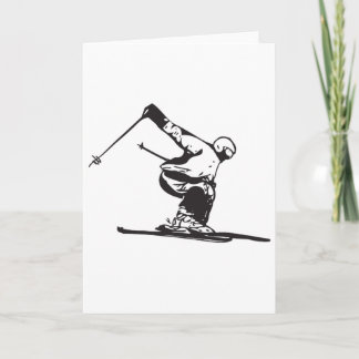 Carte Downhill Skiing Skier 