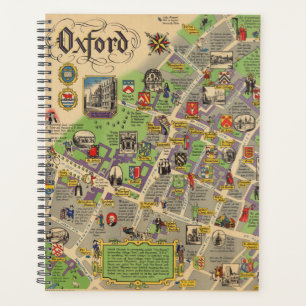 Carte d'Oxford, Angleterre (Chemins de fer britann