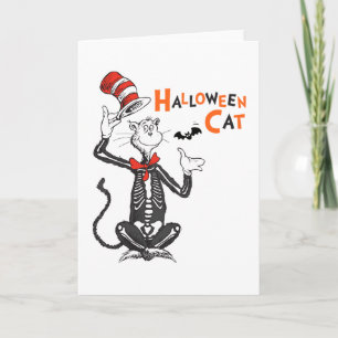 Carte Dr. Seuss   Chat Chapeauté Halloween