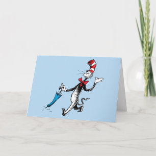 Carte Dr Seuss   Chat dans la marche des parapluies Casq