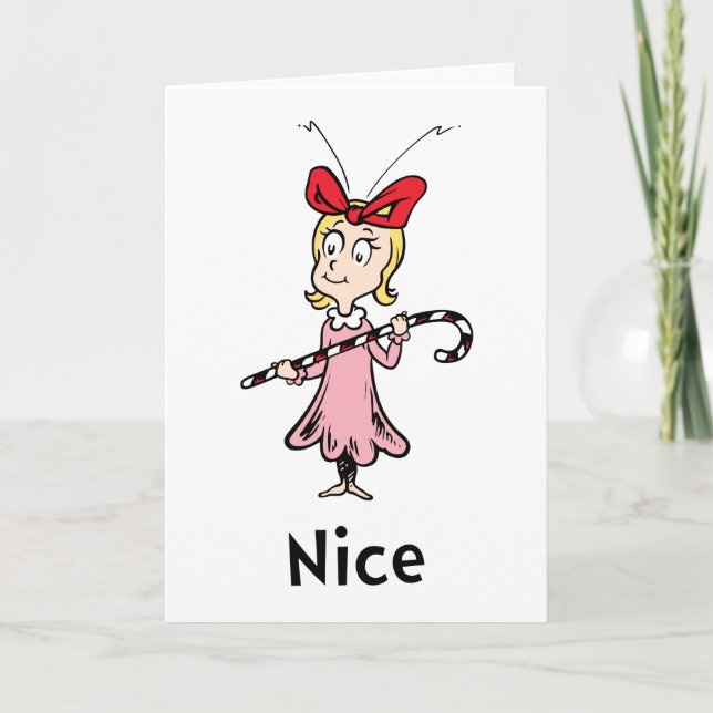 Carte Dr Seuss | Cindy-Lou Qui est Nice (Devant)