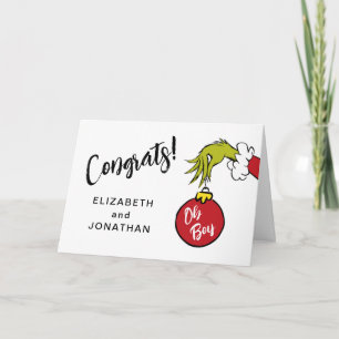 Carte Dr Seuss   Félicitations à mon bébé Grinch