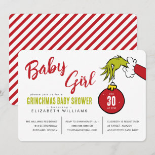 Carte Dr. Seuss Fille Grinch Baby Shower