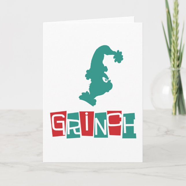 Carte Dr. Seuss | Grinch - Rouge & Vert (Devant)