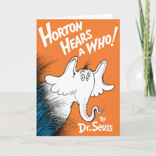 Carte Dr. Seuss Horton Entend un Qui le Livre