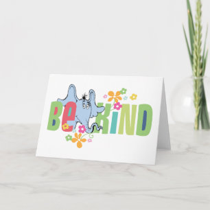 Carte Dr. Seuss Horton Entend un Qui Soyez Gentil