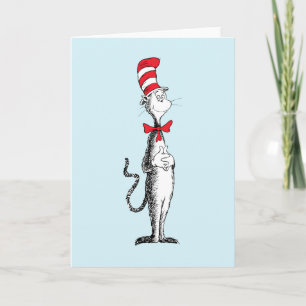 Carte Dr. Seuss Je Cat in the Hat debout