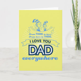 Carte Dr Seuss   Je t'aime Papa partout
