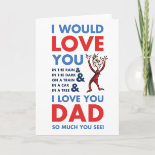 Carte Dr Seuss   Je T'Aime Papa Tant Que Tu Vois
