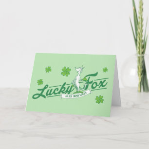 Carte Dr Seuss   Lucky Fox Dans Ses Chaussettes Irlandai
