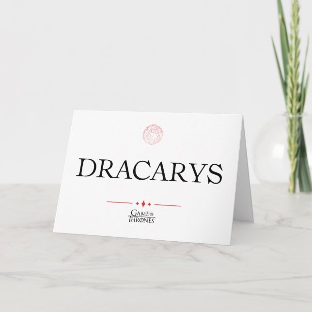 Carte Dracarys (Devant)