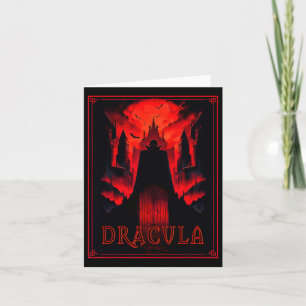 Carte Dracula Gothique Horreur Vampire Art -halloween Va