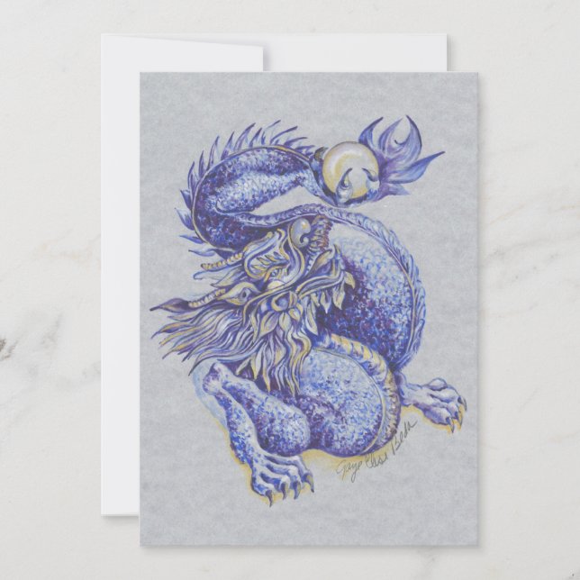 Carte Dragon bleu (Devant)