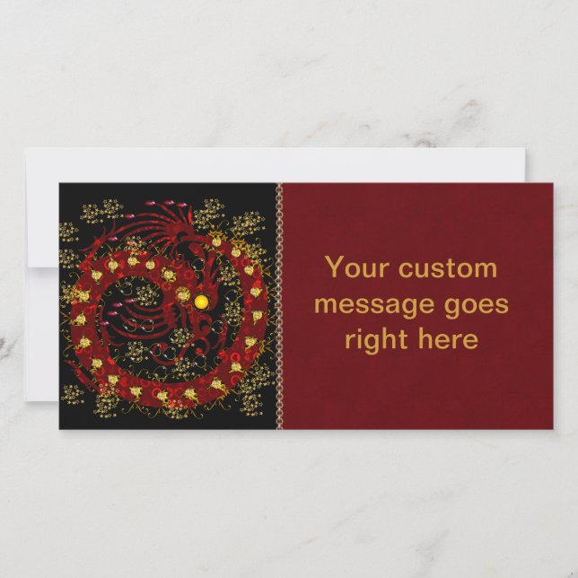 Carte Dragon de feu rouge (Devant)