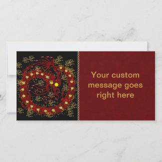 Carte Dragon de feu rouge