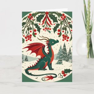 Carte Dragon de Noël