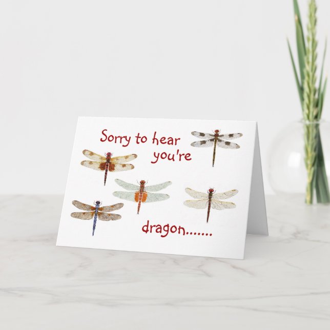 Carte Dragon Get Well (Devant)