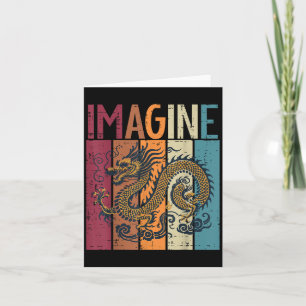 Carte Dragon Japonais Imaginez Rétro Fantastique Mythe H