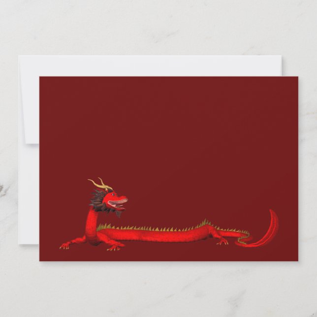 Carte Dragon rouge (Devant)