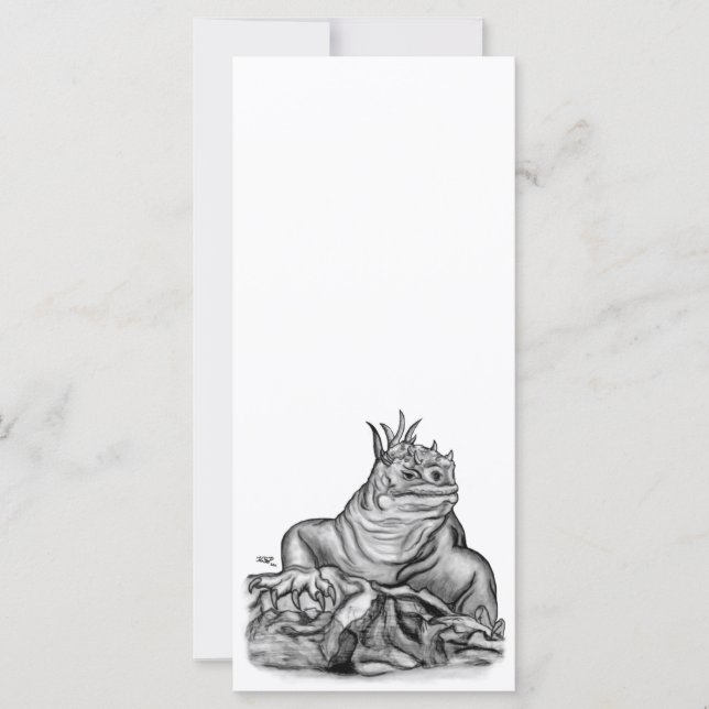 Carte Dragon sur le rocher (Devant)