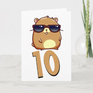 Carte Dragon vert bébé Chibi