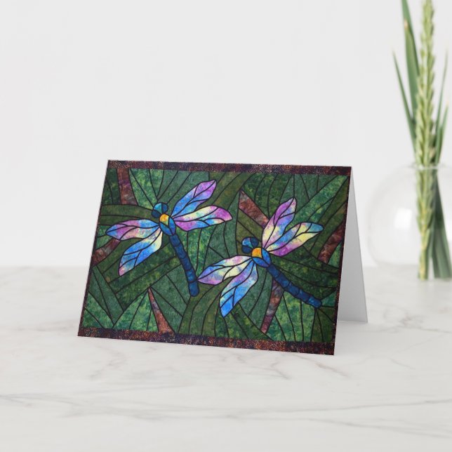 Carte Dragonflies de verre (Devant)