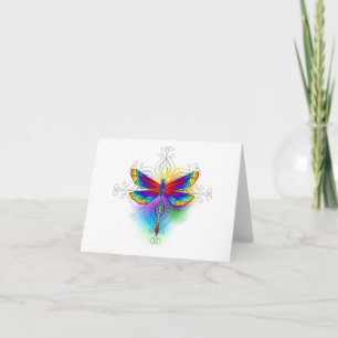 Carte Dragonfly en arc-en-ciel