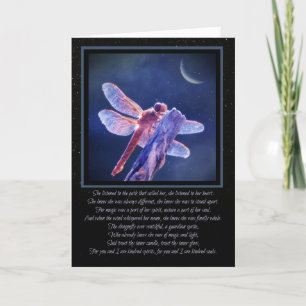Carte Dragonfly Pagan Wicca inspiré Anniversaire