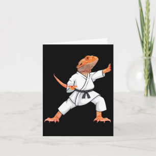 Carte Dragons Drôle Porté Faire Karate Samurai Ninja L