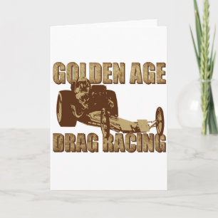 Carte dragster de traîneau à traîneau de l'âge d'or