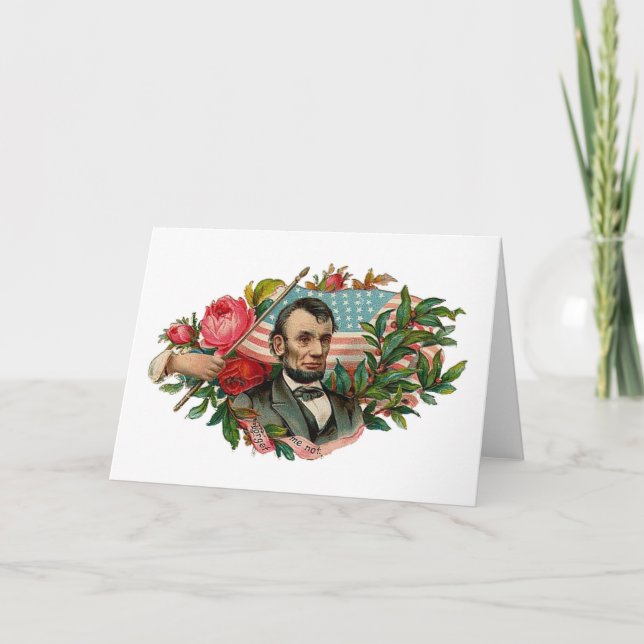 Carte Drapeau Abe Lincoln Garland (Devant)