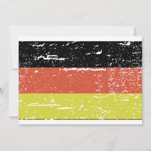 Carte Drapeau allemand vintage