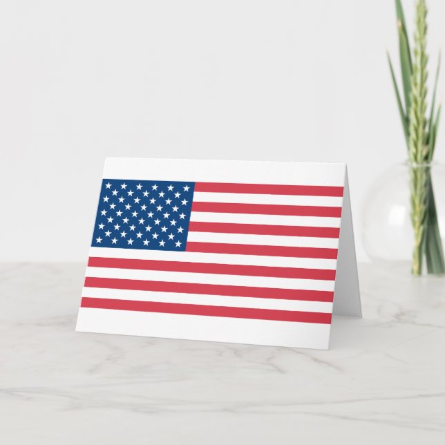 Carte Drapeau américain (Devant)