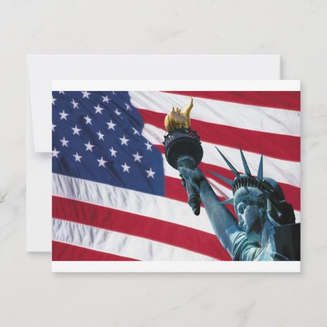 Carte drapeau américain (Devant)