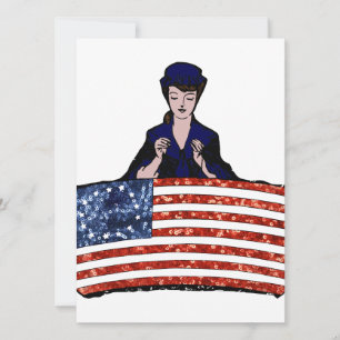 Carte drapeau américain betsy ross