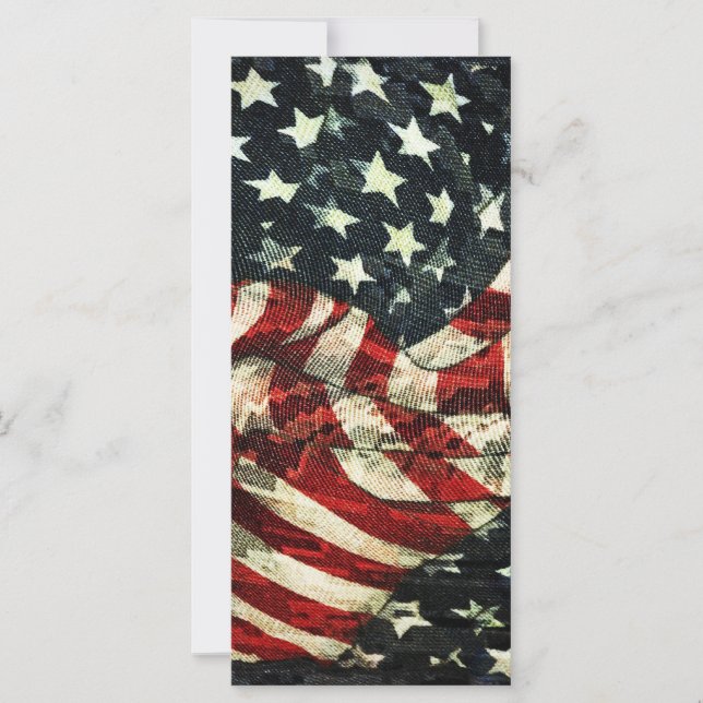 Carte Drapeau américain Camoflouge par Shirley Taylor (Devant)