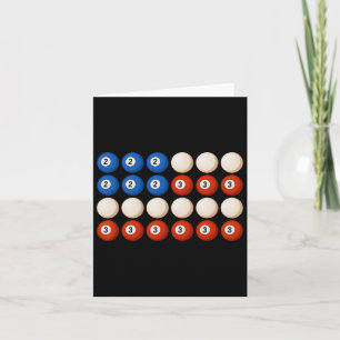 Carte Drapeau américain de 8 balles Retro Patriotic Pool