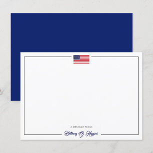 Carte Drapeau américain de style patriotique   Bureau fi