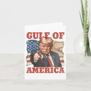 Carte Drapeau Américain Drôle Du Golfe Des États-Unis