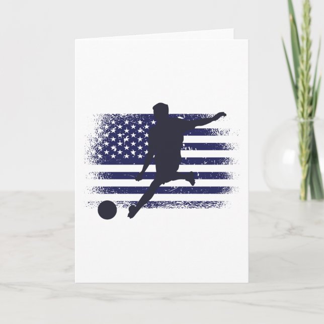 Carte Drapeau américain du maillot de football américain (Devant)